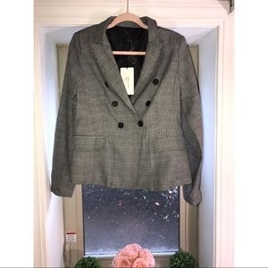 NWT-Forever 21- Plaid Blazer